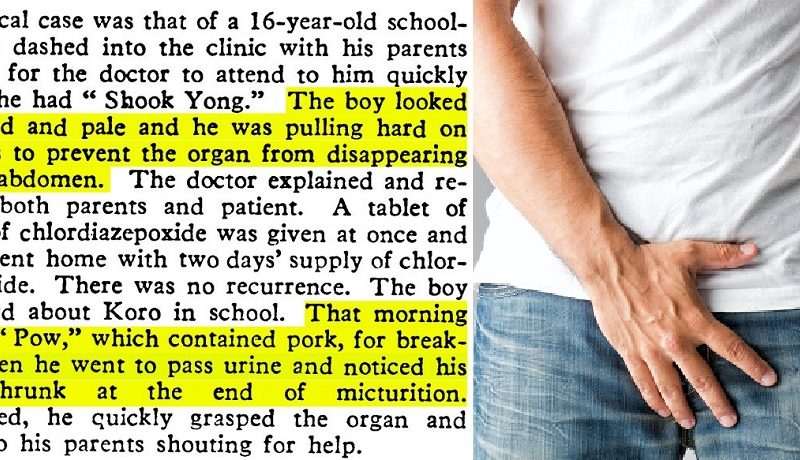 koro epidemic singapore genital shrinking