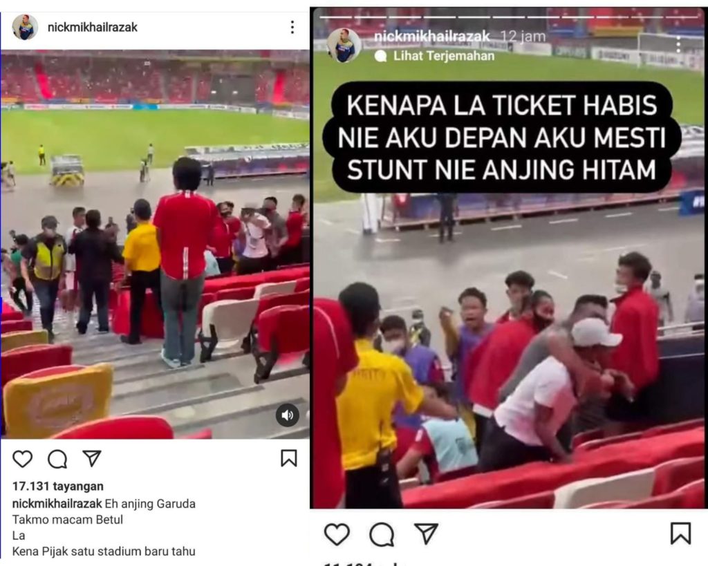 Singapore_Indonesi_Football_match_Fight