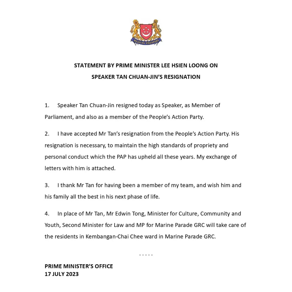 Speaker_Singapore_Resignation