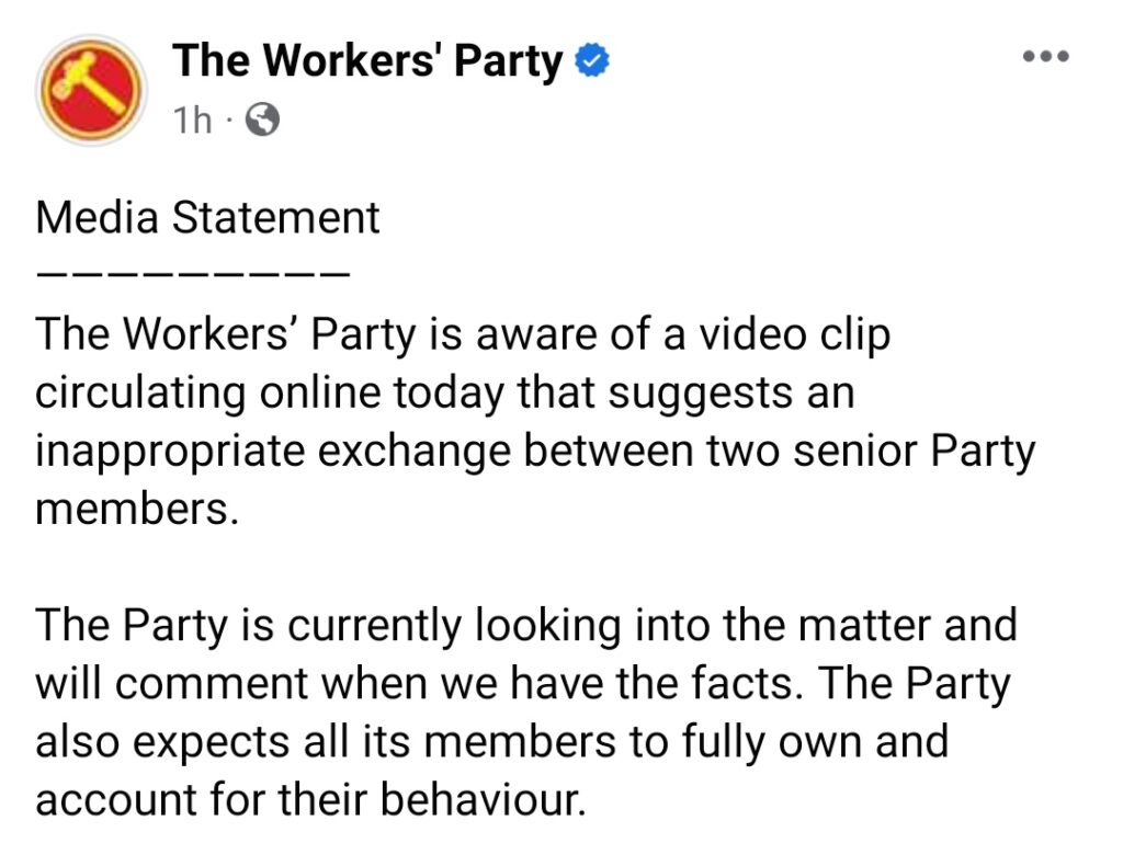 Workers_Party_Singapore_Statement